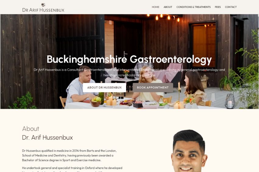 Dr Arif Hussenbux: Consultant Gastroenterologist