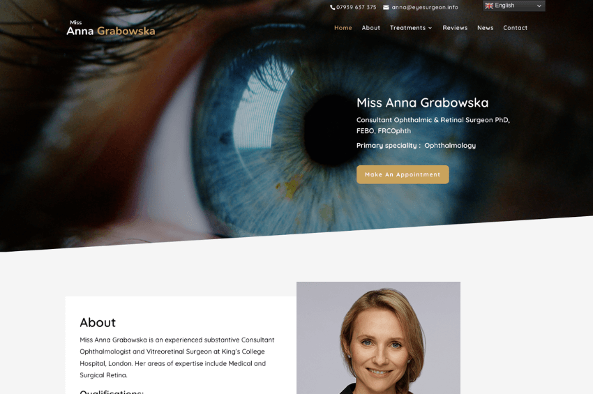 Miss Anna Grabowska: Ophthalmic Surgeon