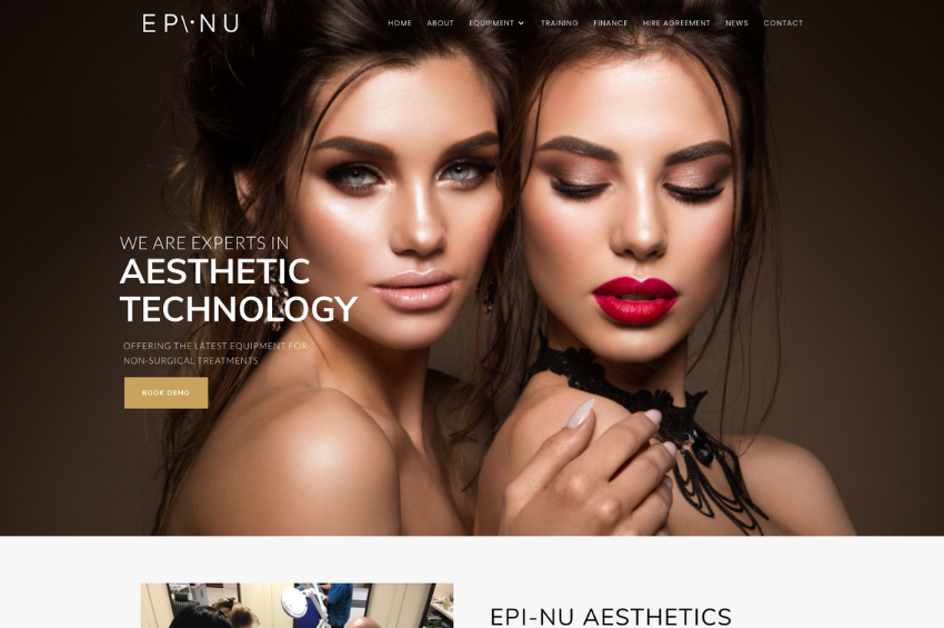 Aesthetics Website Design – EpiNu