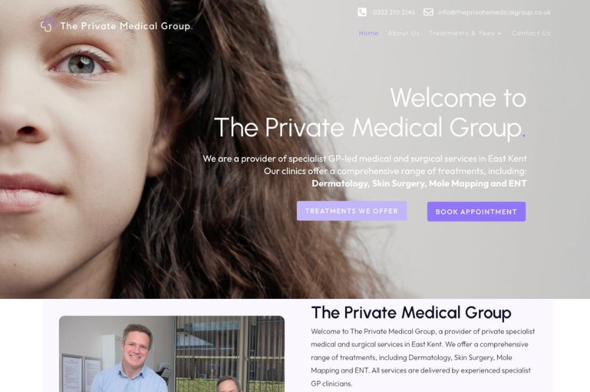 Private Healthcare Clinic Website Design In The UK