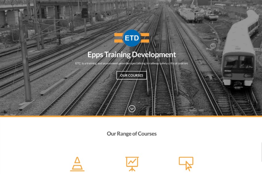 Railway Training Company Website Launch