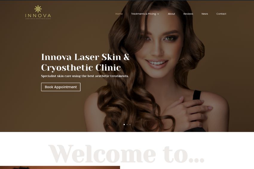 Aesthetic Website Design For Innova
