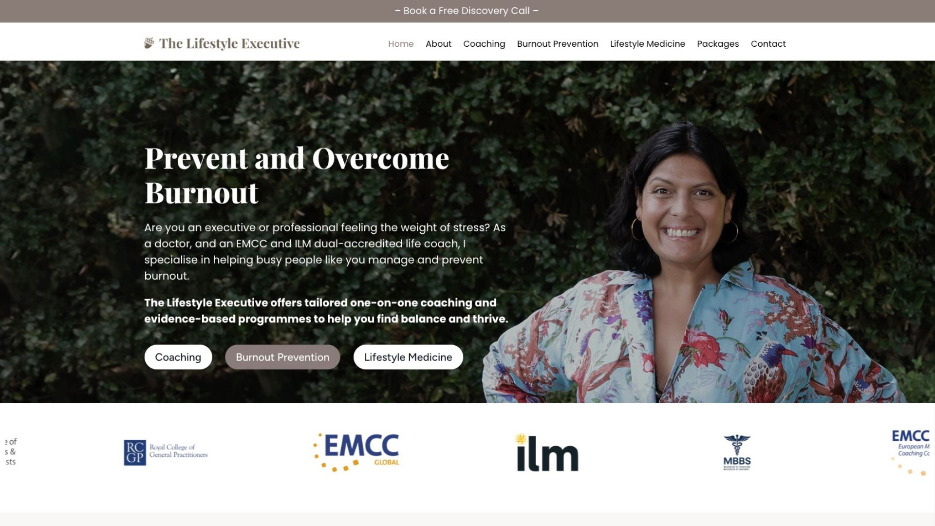 Life Coach Website Design | Medical Life Coach Website