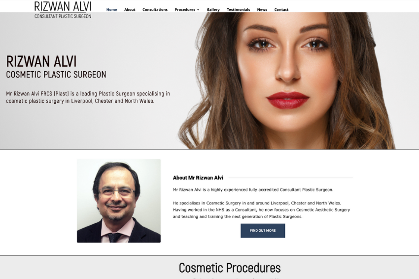 Digital marketing campaign for Plastic Surgeon in Liverpool