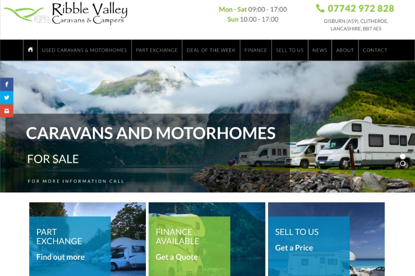 New motorhome dealership website launches