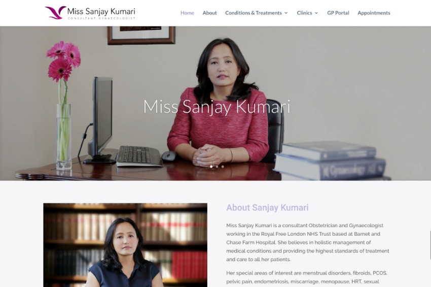 Website launch for Consultant Obstetrician and Gynaecologist
