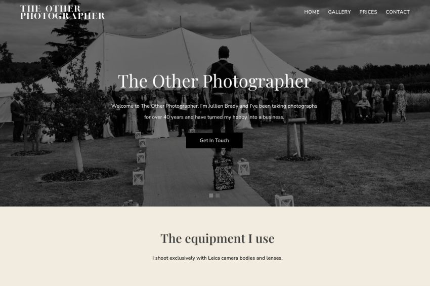 Photography Website Design