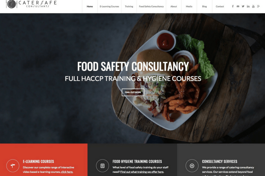 Food Safety Consultancy Website Design and Build – CaterSafe Consultants
