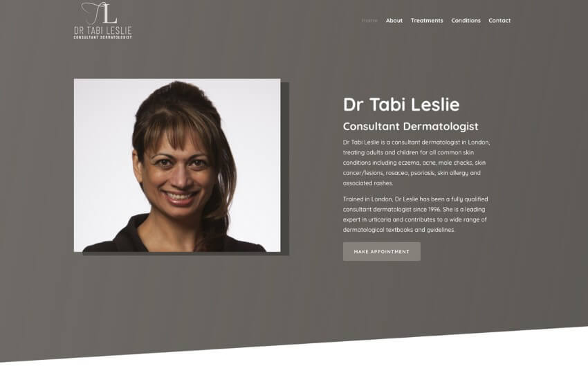 Dr Tabi Leslie: Dermatologist