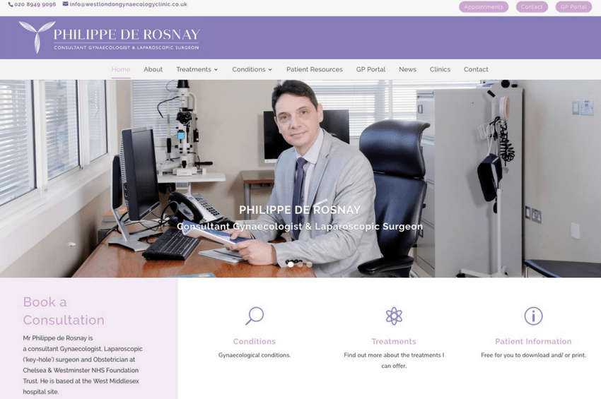 Mr Philippe de Rosnay: Gynaecologist