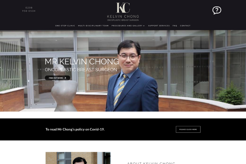 Mr Kelvin Chong : Oncoplastic Breast Surgeon